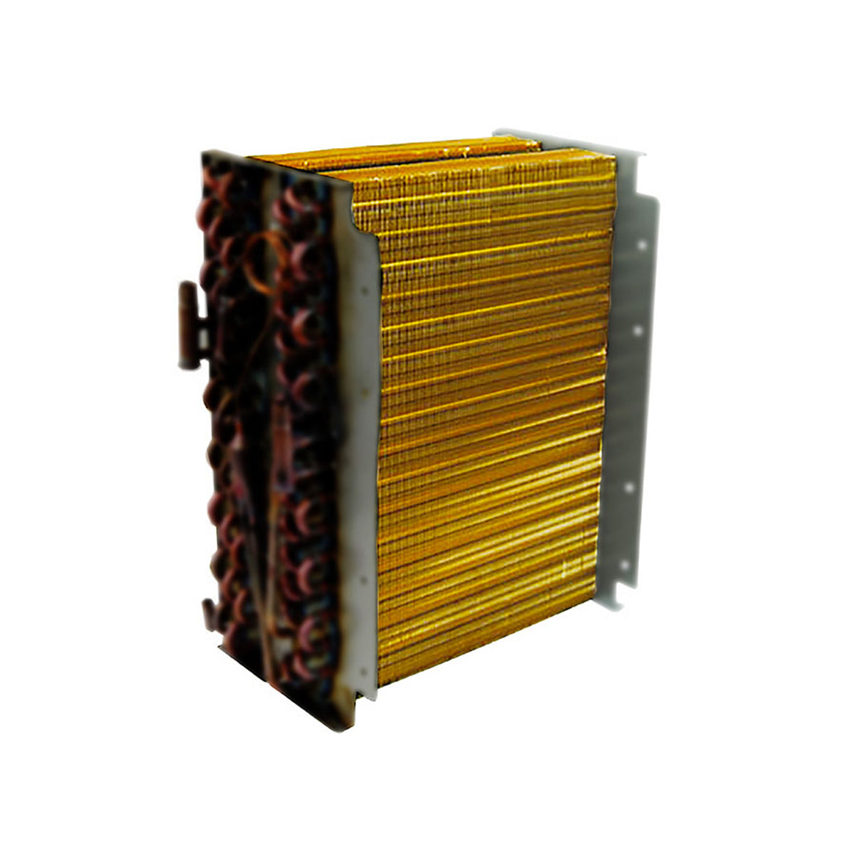 Evaporator (Gold) old for XD-125 Dehumidifier. Cools the air to below its dew point removing moisture which drains into a water receptacle.
Part #: 110-001
Old Part #: XD-125-10