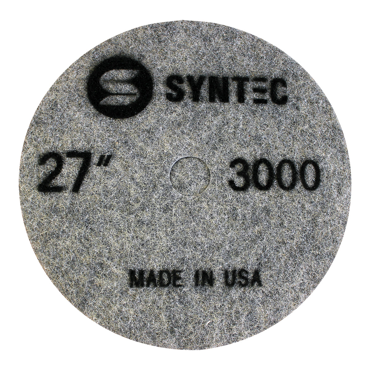 EDCO Syntec 27" 3000-Grit Pro Burnishing Pad (5 Pack) for use with Magna-Trap® Grinders/Polishers.
Burnishing pads featuring fine-grit Diamond and Resin that generate heat to activate the floor guard, producing a polished surface with a brilliant shine.
