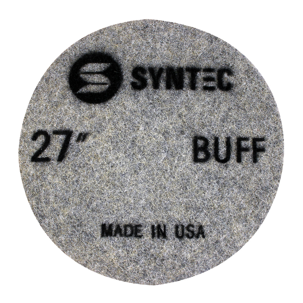EDCO Syntec 27" BUFF-Grit Pro Burnishing Pad (5 Pack) for use with Magna-Trap® Grinders/Polishers.
Burnishing pads featuring fine-grit Diamond and Resin that generate heat to activate the floor guard, producing a polished surface with a brilliant shine.