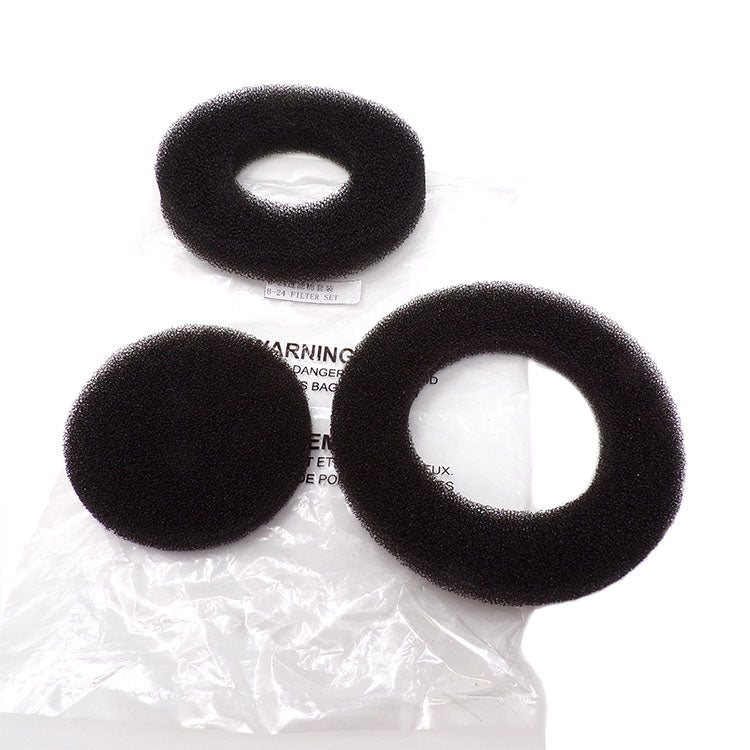 Filter Set, 3 Pieces (1 Inlet Filter,1 Motor Filter,1 Dustcase Filter) for XPOWER PDS-12 Wall Cavity Dryer, and Pet Dryer models B-2, B-3, B-24 & B-27
Part #: 013-001
Old Part #'s: BB-300-95, BB-024-31, BB-25-44, BB-027-29