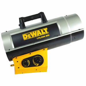 DEWALT Forced Air Propane Heater 125,000-170,000 BTU/Hr. - DXH170FAVT - Heater - DEWALT