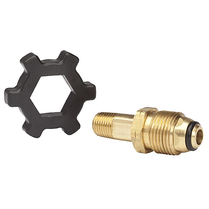 1/4in Male Pipe Thread x Full Flow Soft Nose P.O.L. - Handwheel - Mr. Heater