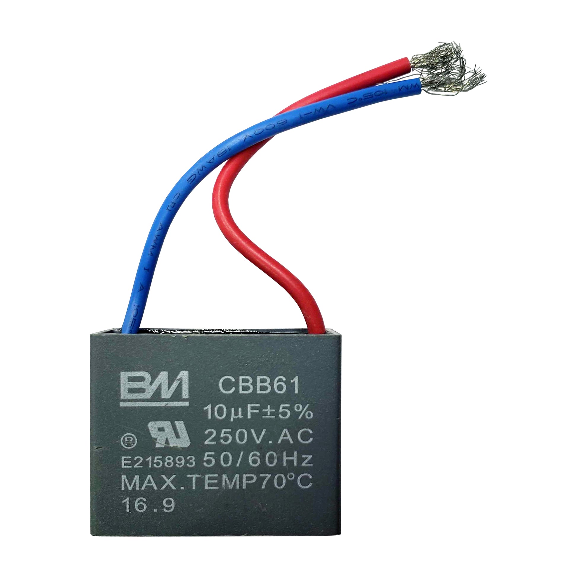 Capacitor (10uF, 260V, 50Hz/60Hz) for XPOWER BR-6 Inflatable Blower, FC-100/FC-200/FC-250D Air Circulator, P-21AR/P-26AR/P-80A Air Mover &amp; FM-88W Misting Fan