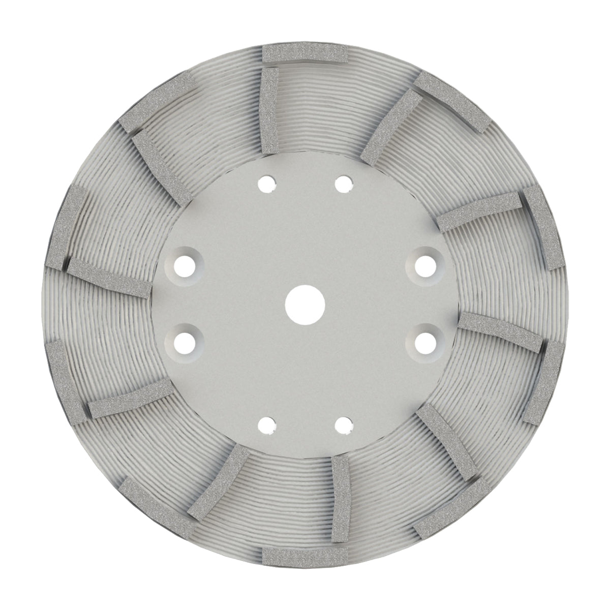 EDCO 10" - 20 Segment Diamond Disc (White) Medium Hard Bond for Abrasive Concrete, for use with 10" Magna-Trap® Turbo Grinder.

30-40 Grit, For&nbsp;Standard Concrete Applications.