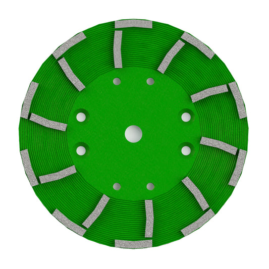 EDCO 10" - 20 Segment Diamond Disc (Green) Premium Hard Bond&nbsp;for use with 10" Magna-Trap® Turbo Grinder.

30-40 Grit, designed for intensive grinding of coarse, uneven slab surfaces and efficiently removing coatings while delivering a smooth, refined finish.