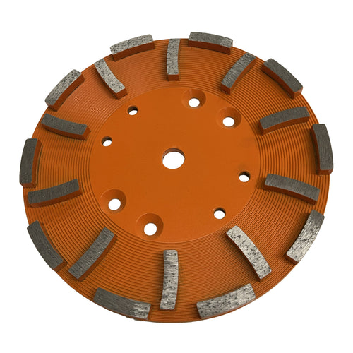 EDCO 10″ - 20 Segment Economy Diamond Grinding Disc (Orange) Hard Bond,&nbsp;for use with 10" Magna-Trap® Turbo Grinder.

General Purpose Concrete