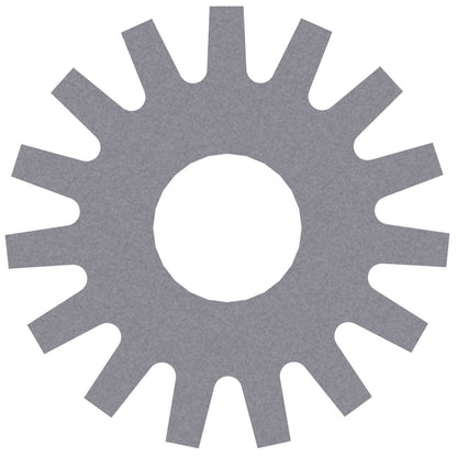 EDCO CP405 3” 15-Point Flat Tip Steel Cutter, 3″OD x 1″ID x 3/16″ Thick for use with CPU-10FC (4-Shaft Drum) &amp; CPU-12 Crete-Planers