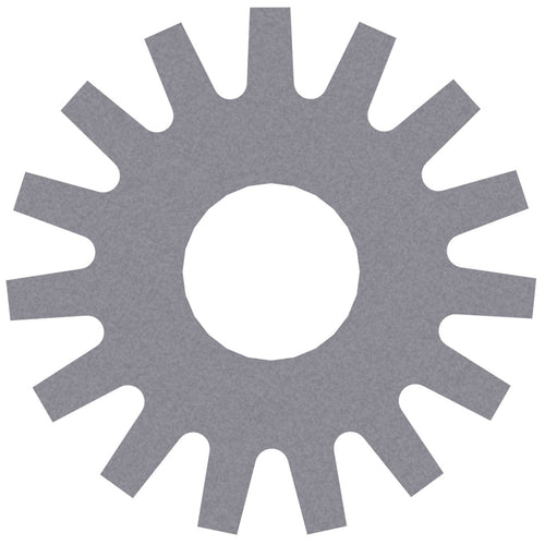 EDCO CP405 3” 15-Point Flat Tip Steel Cutter, 3″OD x 1″ID x 3/16″ Thick for use with CPU-10FC (4-Shaft Drum) &amp; CPU-12 Crete-Planers