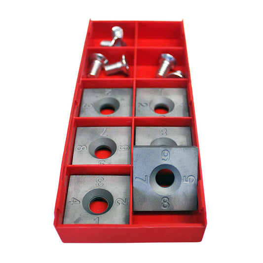 EDCO Pro-Tungserts lll 8-Sided Carbide Replacement (6 Pack)

This pack includes 6 replaceable 8-sided tungsten carbide edges designed for extended durability through rotation. Upgraded with Philips head screws for secure and easy installation.

For use with:

EDCO Magna-trap Floor Grinders
EDCO Magna-Blades
NEW 10″ Universal Multi-Tooling Discs with Carbide Pockets
NEW 7″ Multi-Tooling Discs with Carbide Pockets