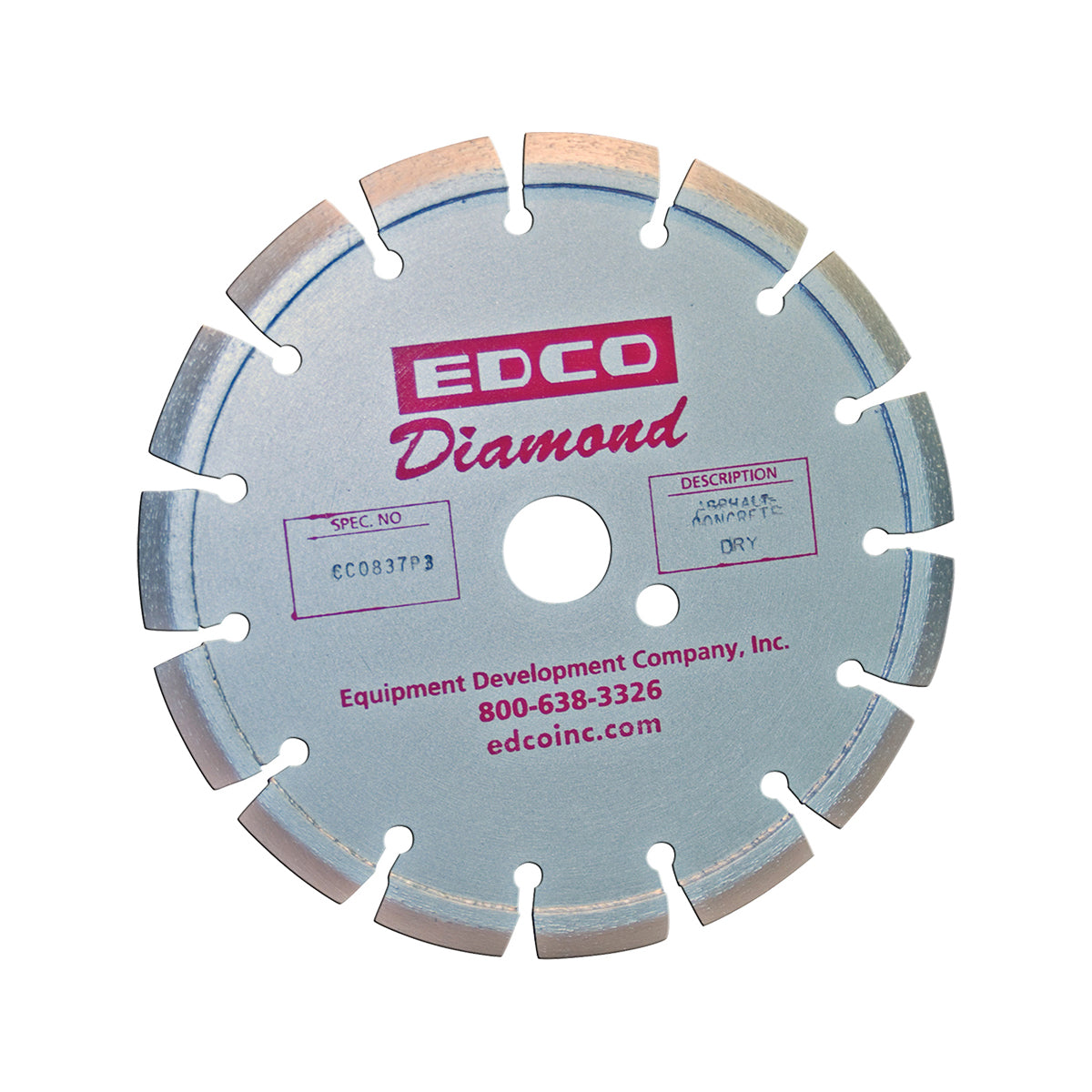 EDCO 8” x .250 x 1.5 Diamond Blade for CPU-10FC 10" Self-Propelled Crete-Planer®