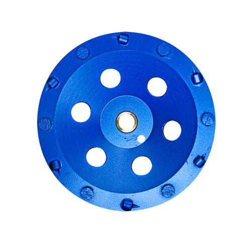 EDCO 7" PCD Cupwheel w/ Backer Segment for Magna-Trap® Turbo Grinder.

This PCD cupwheel is designed for effective and rapid removal of thick or tough coatings and waterproof membranes. For Rigid Head Assemblies only.