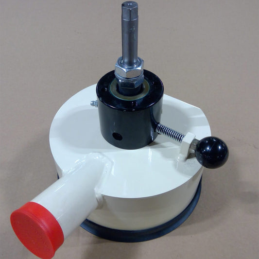 EDCO 7" Flex-Head Assembly w/ Cropped Shroud for Magna-Trap® TMC-7 Turbo Grinder.