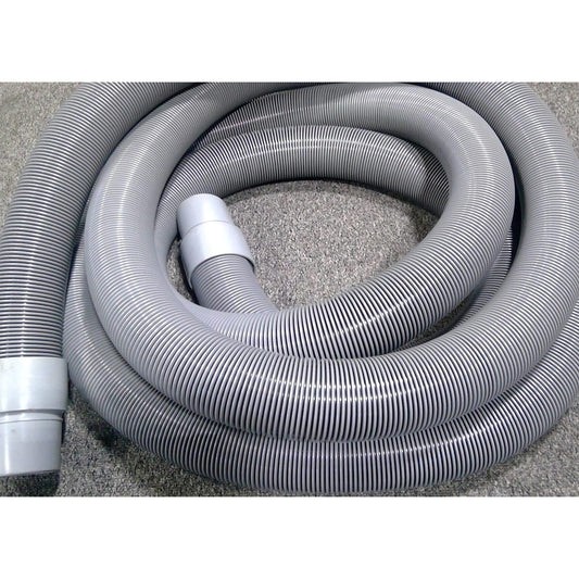 EDCO 3” x 25’ Plastic Crush-Proof Hose with Connector for Vortex Vacuum Systems