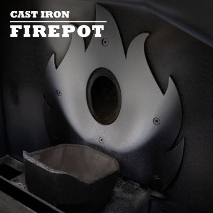 Cleveland Iron Works Bay Front Pellet Stove - PSBF66W-CIW