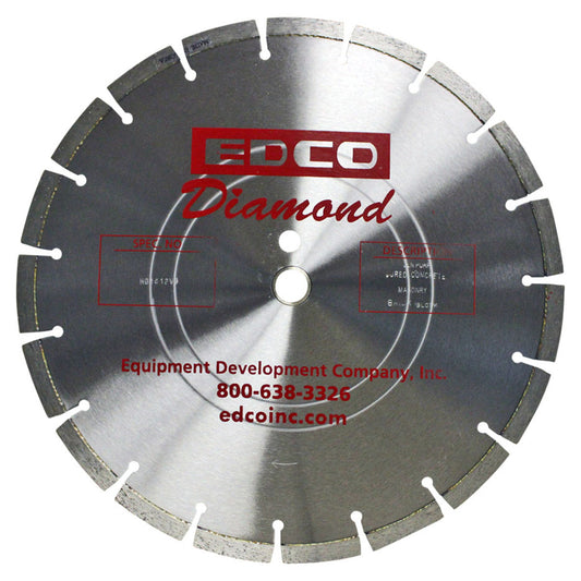 EDCO 14" General Purpose, Standard Concrete Diamond Blade (14” x .125 x 1”) for use with 14" Walk-Behind Saws.