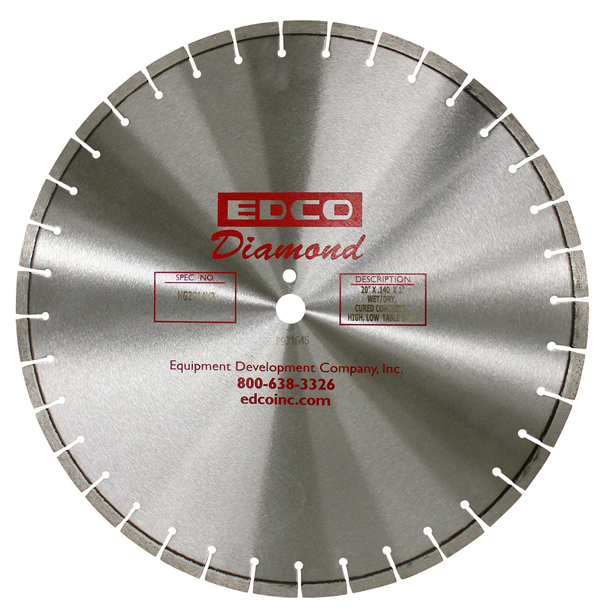 EDCO 20" General Purpose Diamond Blade for 20" Self-Propelled Saws