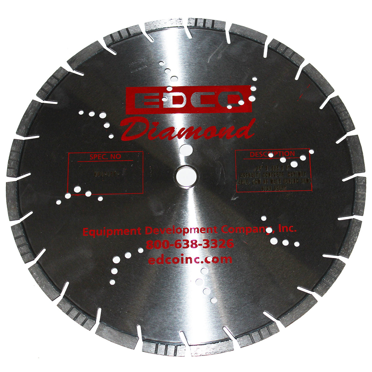 EDCO 14" Universal Diamond Blade (14” x .125 x 1”) for use with 14" Walk-Behind Saws.