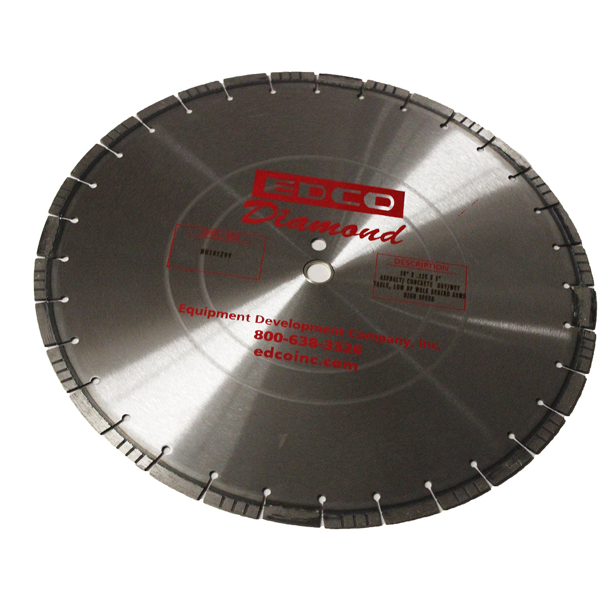 EDCO 18" Universal Diamond Blade (18” x .125 x 1”) for use with 18" Walk-Behind Saws