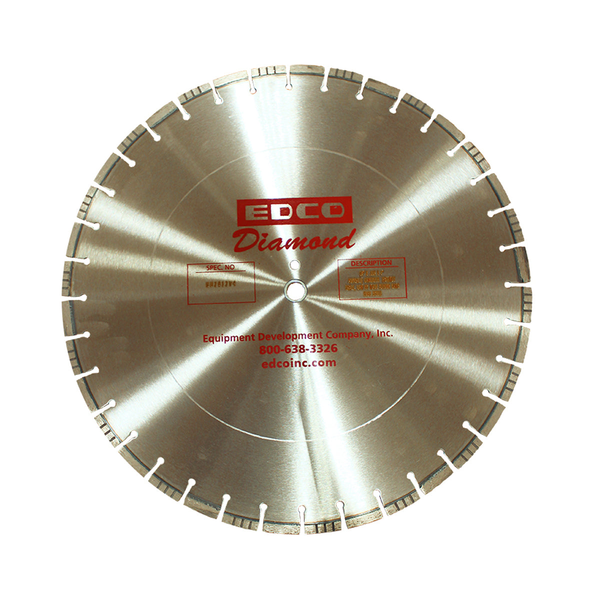 EDCO 20" Universal Diamond Blade (20” x .125 x 1”) for use with 20" Walk-Behind Saws