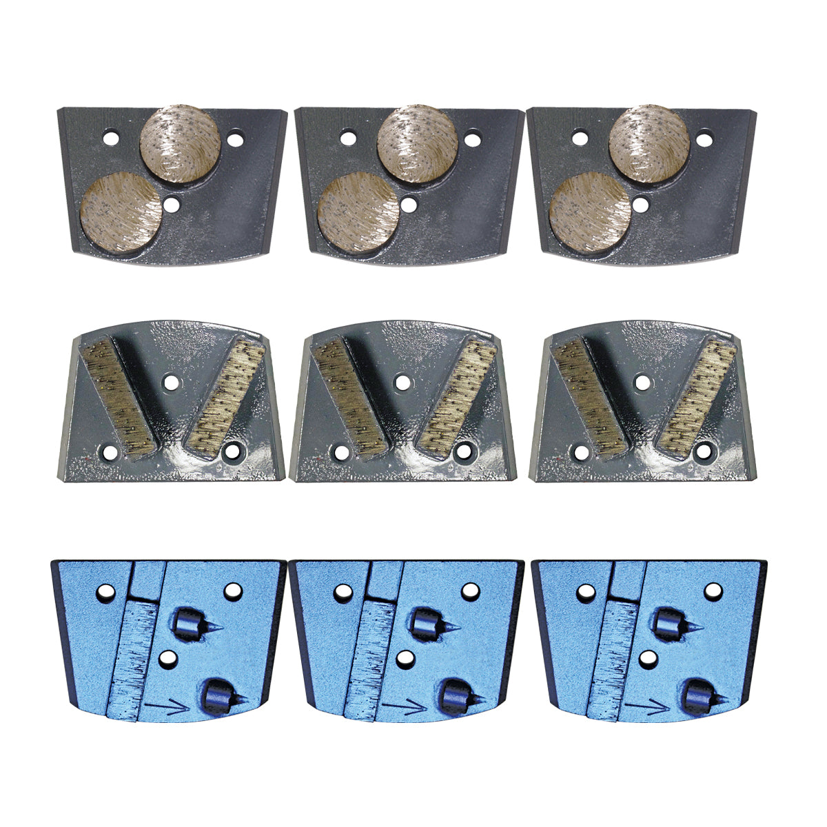 EDCO Tooling Package for use with Magna-Trap® 10″ Turbo Grinder, 7″ Turbo/Edge Grinder, Turbo-Lite Grinder (Medium Concrete)

Includes:

3 Double Dyma-Dots (Grey)
3 Dyma-Segs (Grey)
3 PCD w/Backing Segment (Left Hand)