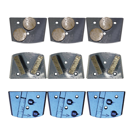 EDCO Tooling Package for use with Magna-Trap® 10″ Turbo Grinder, 7″ Turbo/Edge Grinder, Turbo-Lite Grinder (Medium Concrete)

Includes:

3 Double Dyma-Dots (Grey)
3 Dyma-Segs (Grey)
3 PCD w/Backing Segment (Left Hand)