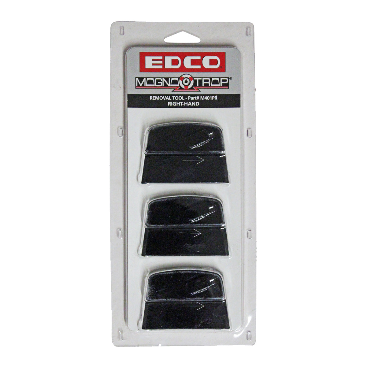 EDCO Economy Removal Tool (Black), Right Hand (Blister Pack of 3) for use on Magna-Trap® Dual-Disc Floor Grinders only.

Designed for industrial-strength removal of thick, hard coatings, and for texturing concrete surfaces.

Note: Dual-Disc grinders require both Left &amp; Right Hand tools.
