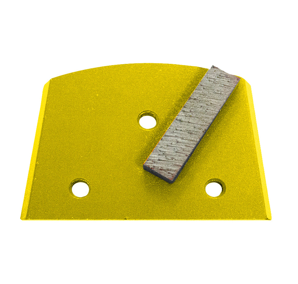 EDCO Magna-Trap® Economy Grinding Tool Blister Pack, Single Dyma-Segs (Yellow) for Soft Concrete (3 Pack)

Designed for smoothing concrete and removing thin, hard coatings, this tool is perfect for typical surface preparation on general-purpose concrete. It produces a finely textured surface with moderate scratch marks.

For use with:

Magna-Trap® Floor Grinders, Single or Dual-Disc Models
Magna-Trap® Turbo Grinders, 7”, 9”, 10” Models
Classic-Style Grinders retrofitted with Magna-Trap® Multi-Tooling Disc