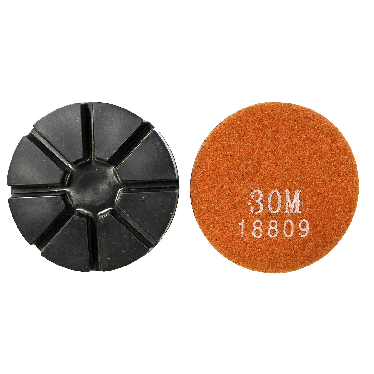 EDCO 3″ 30-Grit Premium Metal Resin Puck with Velcro Back for Magna-Trap® Floor Grinders.

Made from a combination of metal powders and resins, these pucks offer double the durability of standard resin pucks. Designed as robust hybrids, available in up to 400-Grit and effective for both wet and dry polishing applications.