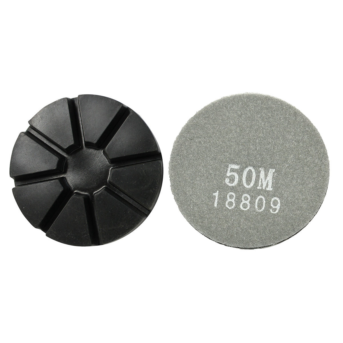 EDCO 3″ 50-Grit Premium Metal Resin Puck with Velcro Back for Magna-Trap® Floor Grinders.

Made from a combination of metal powders and resins, these pucks offer double the durability of standard resin pucks. Designed as robust hybrids, available in up to 400-Grit and effective for both wet and dry polishing applications.