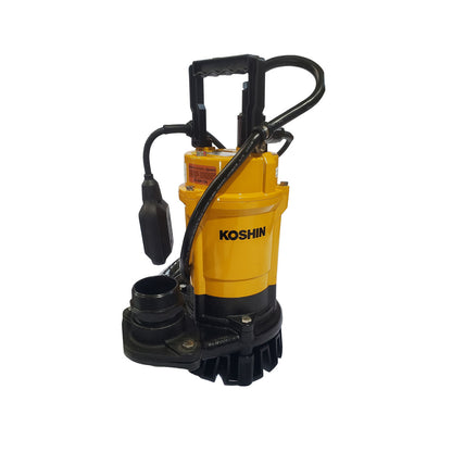 Koshin Submersible Portable Site Pump, 92 GPM, 2" NPT, 1 HP Electric Motor with Float Switch