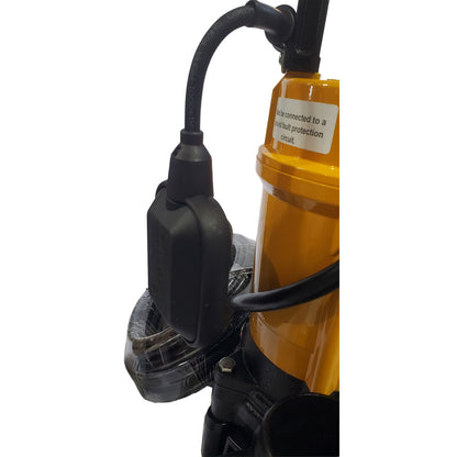 Koshin Submersible Portable Site Pump, 92 GPM, 2" NPT, 1 HP Electric Motor with Float Switch