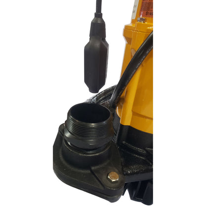 Koshin Submersible Portable Site Pump, 92 GPM, 2" NPT, 1 HP Electric Motor with Float Switch