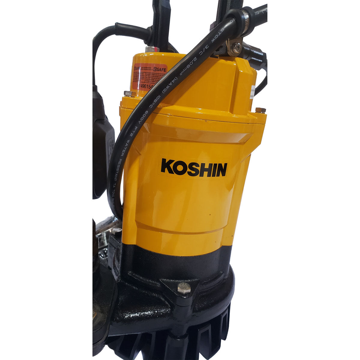 Koshin Submersible Portable Site Pump, 92 GPM, 2" NPT, 1 HP Electric Motor with Float Switch