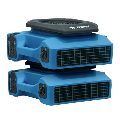 XPOWER PL-650A 1/3 HP 650 CFM Professional Low Profile Air Mover