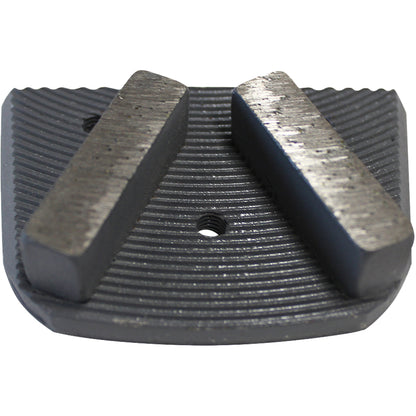 EDCO 18-Grit XL Dyma-Segs, (Grey) Medium Concrete (3 Pack) for Magna-Trap® Floor Grinders.

Ideal for versatile heavy-duty grinding tasks, this coarse 18-grit tool is designed to efficiently strip coatings, abrasive layers, and concrete. Produces moderate scratch patterns, balancing material removal and finish quality.
