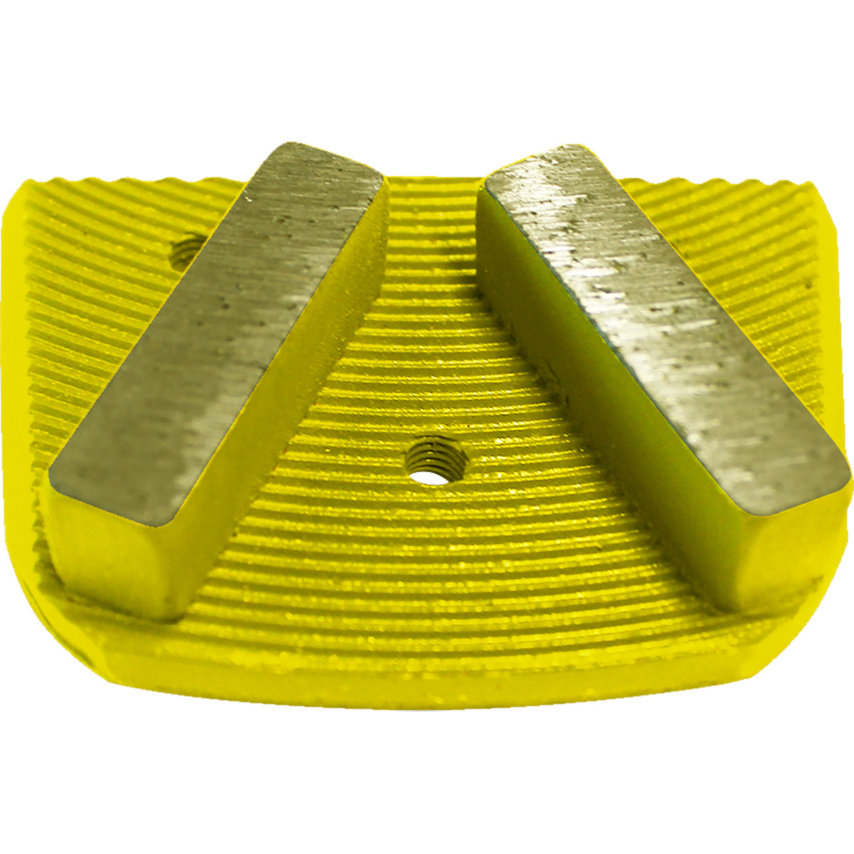 EDCO 18-Grit XL Dyma-Segs, (Yellow) Soft Concrete (3 Pack) for Magna-Trap® Floor Grinders.

Ideal for versatile heavy-duty grinding tasks, this coarse 18-grit tool is designed to efficiently strip coatings, abrasive layers, and concrete. Produces moderate scratch patterns, balancing material removal and finish quality.
