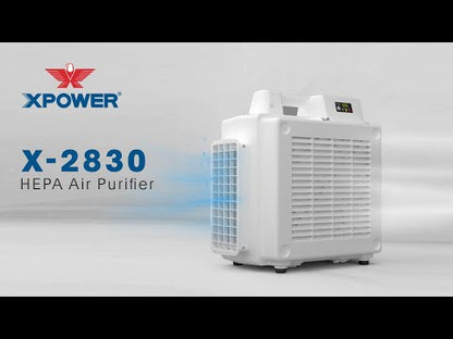 XPOWER X-2830 Professional 4-Stage HEPA Air Scrubber