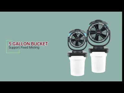 XPOWER FM-68W Multi-purpose Oscillating Misting Fan with Built-In Water Pump