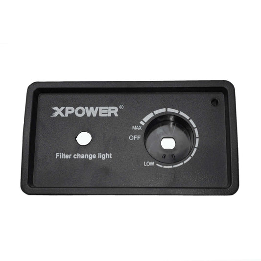 Speed Control Switch Plate Panel for&nbsp;XPOWER Air Scrubber models X-2480A &amp; X-2580.

Part #: 019-026

Old Part #'s: XX-2480A-04, XX-2580-04