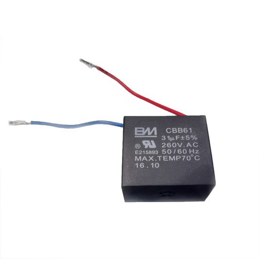 Capacitor (31uF, 260V, 50Hz/60Hz) for XPOWER&nbsp;BR-35 Inflatable Blower &amp; X-600A Centrifugal Air Mover