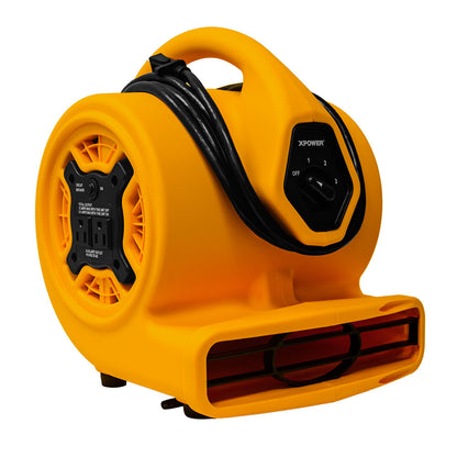 XPOWER P-130A 1/5 HP Mini Air Mover - Mini Air Mover - XPOWER