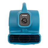 XPOWER P-80A 3 Speed Multi-Purpose Mini Air Mover, Utility Fan, Dryer, Blower with Build-in Power Outlets for Daisy Chain (PP) - Mini Air Mover - XPOWER