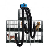 XPOWER X-800TF-MDK Professional Pet Grooming Cage Dryer with Multi Drying Hose Kit (800 MDK) - Pet Dryer - XPOWER