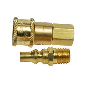 Propane/Natural Gas 1/4in Quick Connector and Excess Flow Male Plug - Mr. Heater 