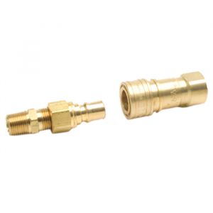 Propane/Natural Gas 3/8in Quick Connector and Full Flow Male Plug - Mr. Heater