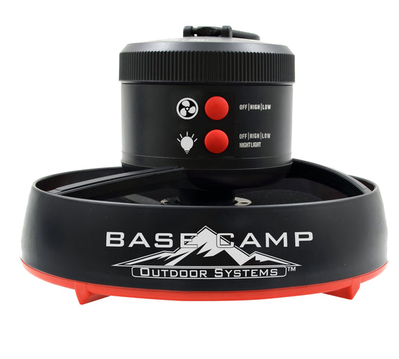 BaseCamp Tent Fan with LED Light (F235100) - Camping - BaseCamp