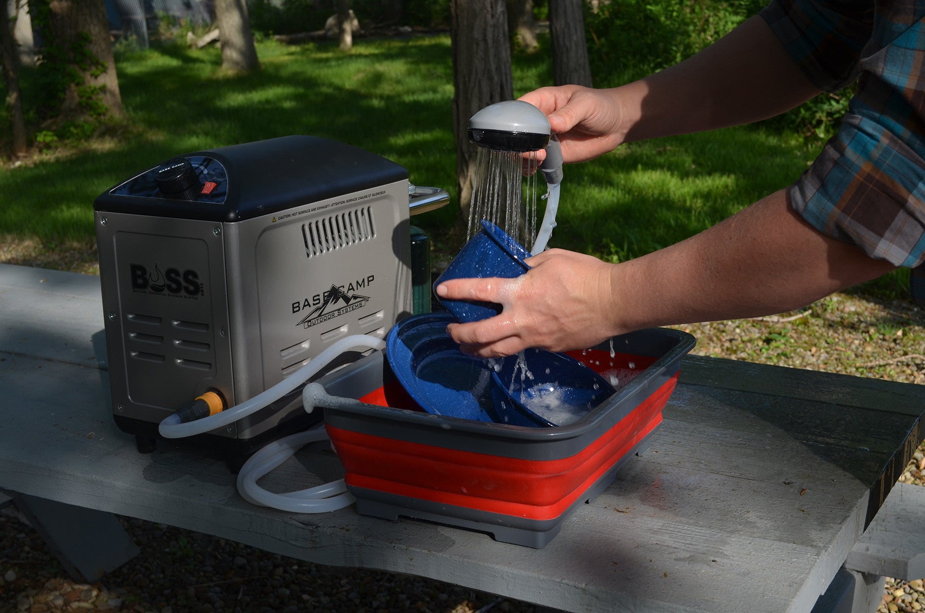Basecamp BOSS XB13 Battery Operated Shower System – LionCove